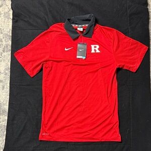 Rutgers University Nike Red and Black Men's Polo Shirt